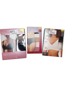 Calvin Klein & DKNY 2-Pack Wireless & Seamless Bras + Carole Hochman 5-Pack Seam